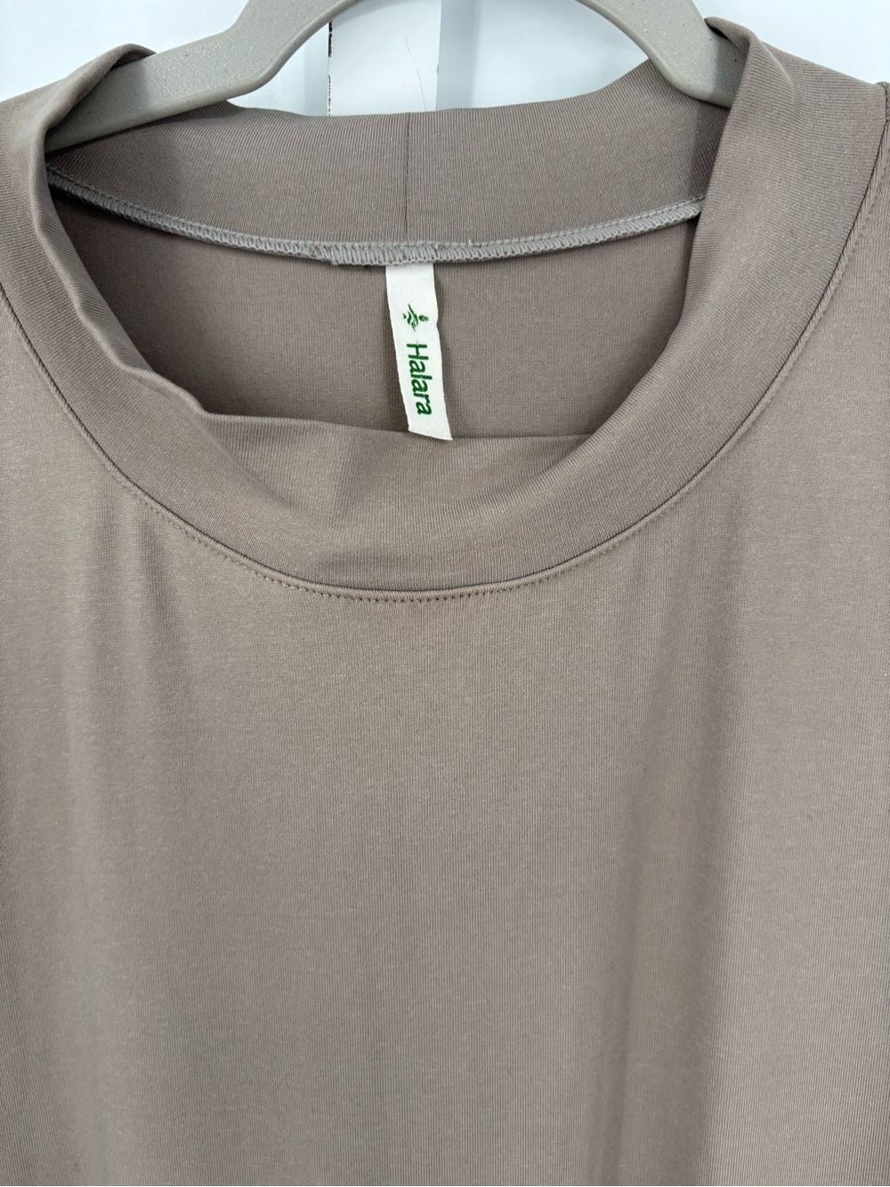 HALARA stand collar short sleeve pocket maxi dress - Picture 6 of 7
